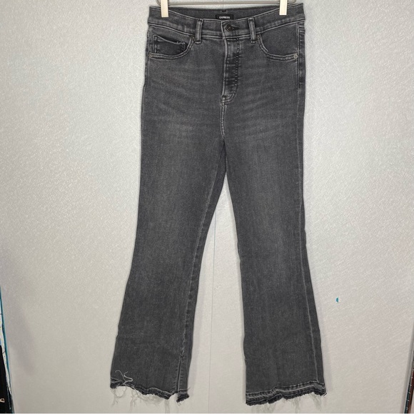 Pantalon Femme Express Taille 8R Cheville - Coupe Haute, Ample, Neuf Avec étiquette (couleur Crème/bleu)